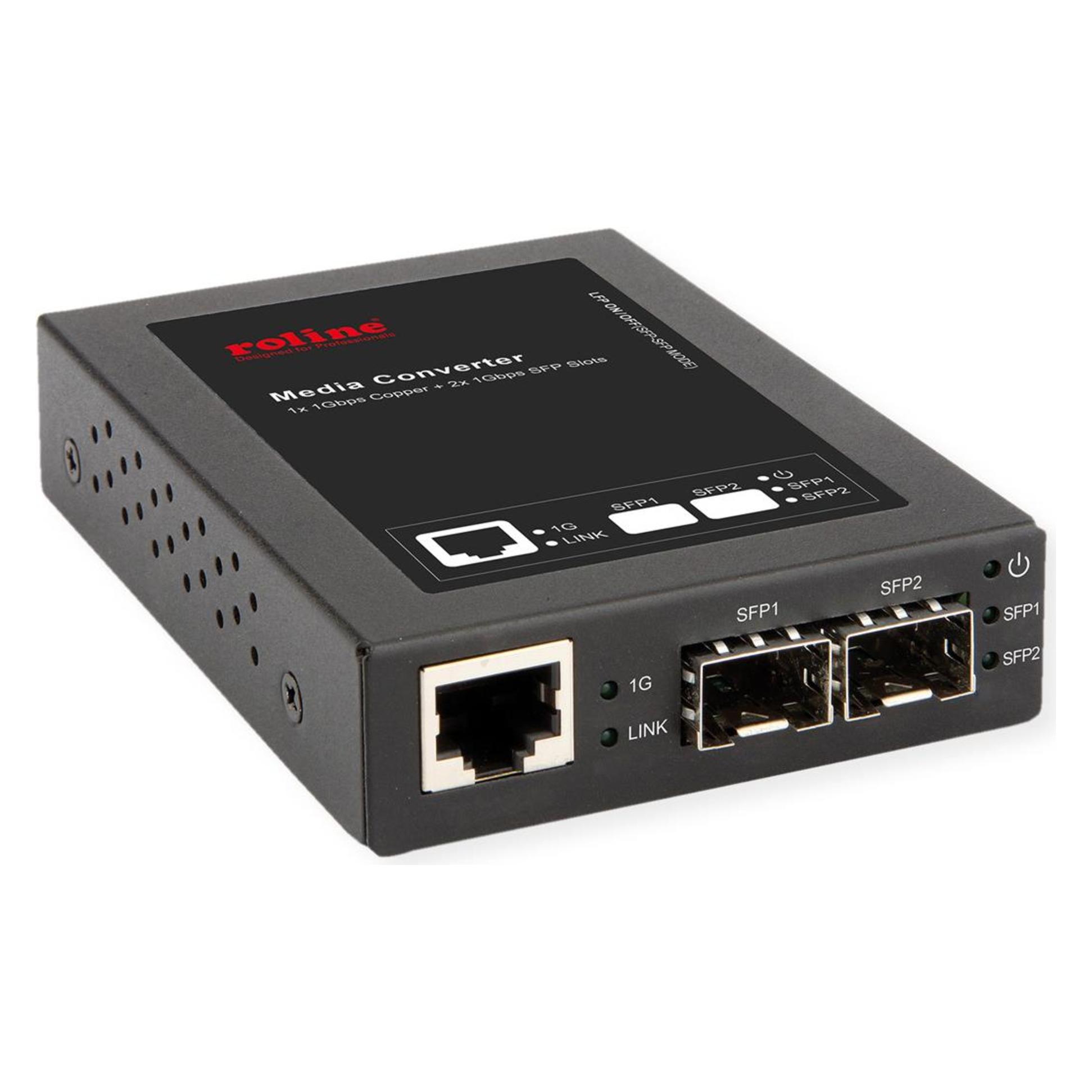 Roline Gigabit Konverter, RJ-45 - Mini-GBIC (21.13.1074)