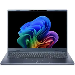 Acer Aspire 17 (14", 1000 GB, 16 GB, DE), Notebook, Grau, Blau