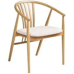 Stuhl Augustin Stoff Beige Sand