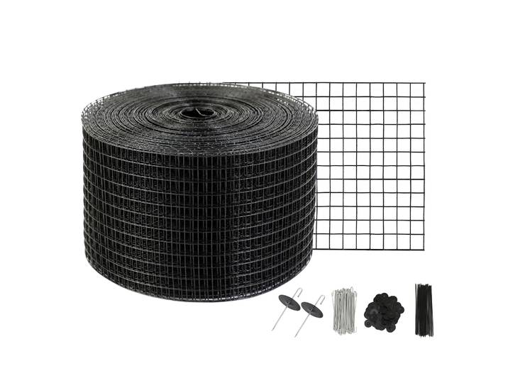 VEVOR Protection anti-oiseaux pour panneaux solaires 20\,3 x 30\,5 m Grille pour installations solaires Protection des panneaux solaires avec revêtement en PVC inoxydable