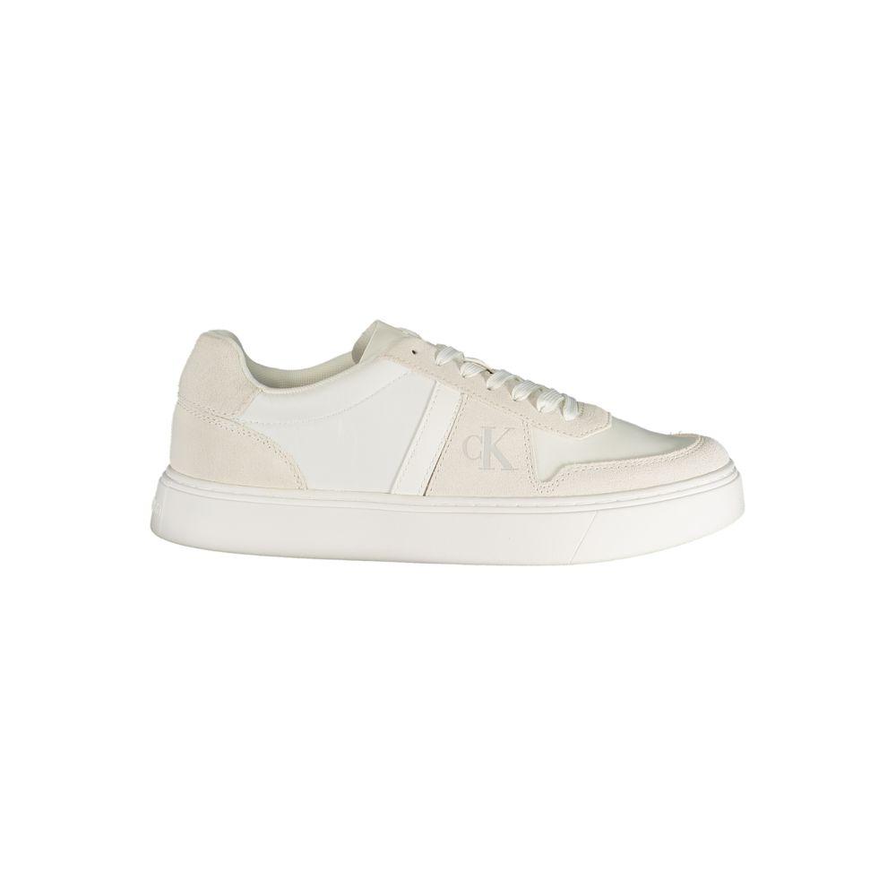 Calvin Klein Bianco Polyester Heren Sneaker