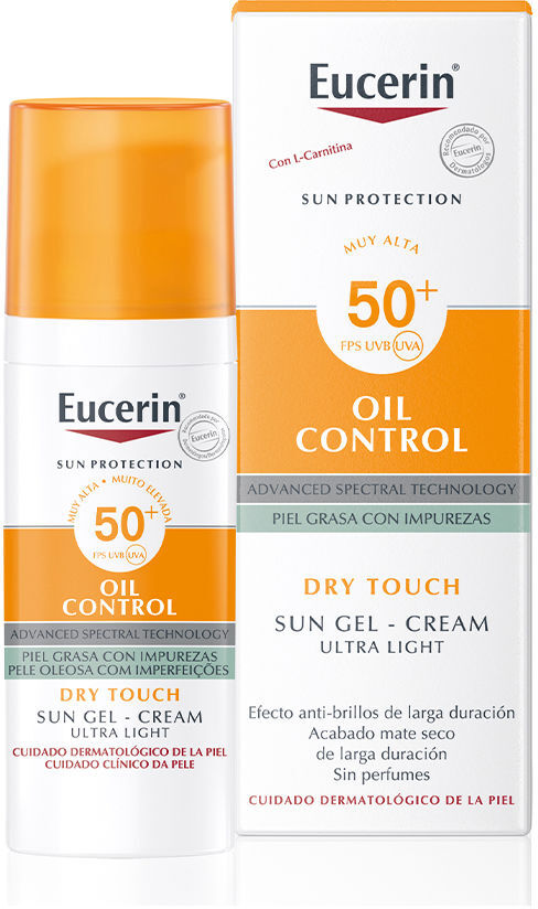 Eucerin Sun Face Oil Control Dry Touch gel-crema SPF50+ 50 ml