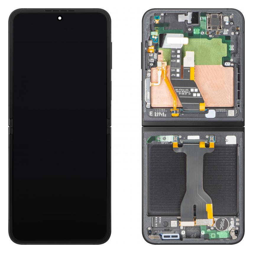 Samsung LCD Display Module fur Galaxy Z Flip6 F741, Sub Inner, Black (Display, Samsung Galaxy Z Flip6) (68954358)