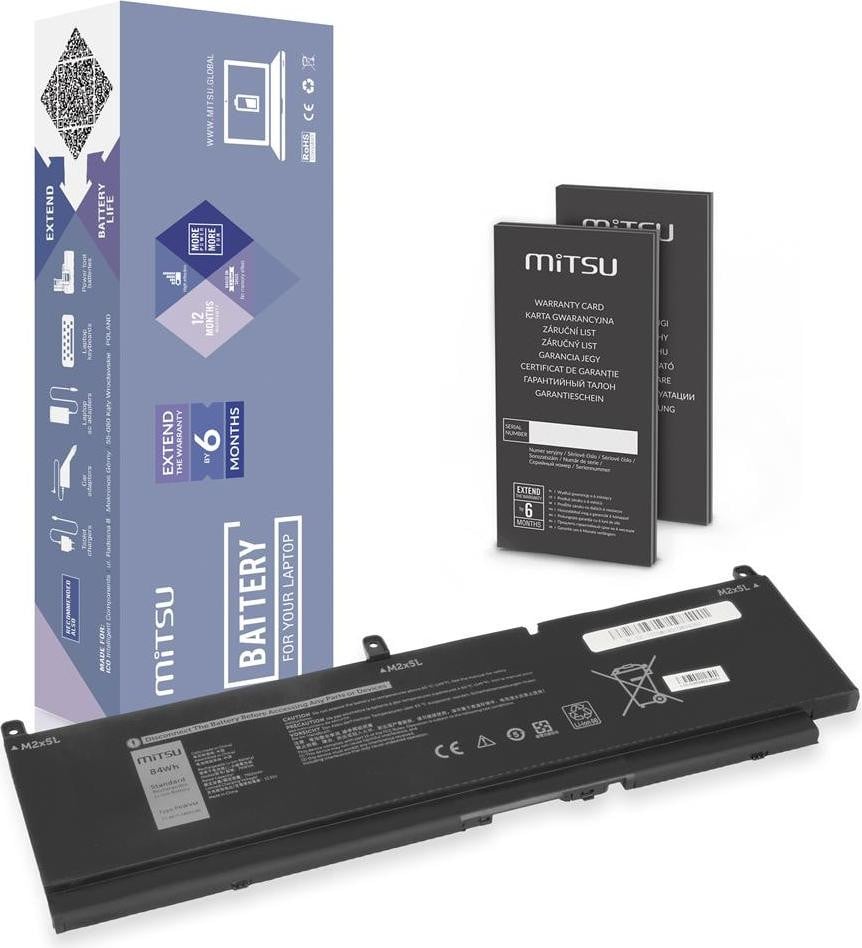 Mitsu Accu voor Dell Precision 7550, 7560, 7760