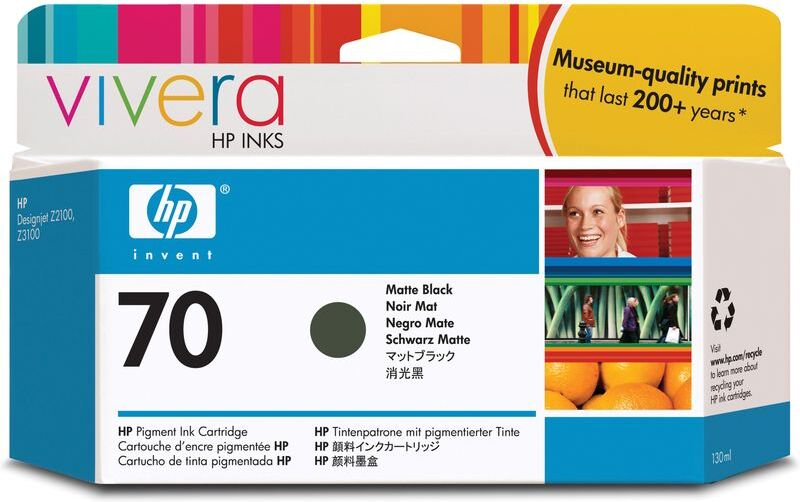 HP 70 (C9448A) - Noir mat - Cartouche d'encre Noir mat