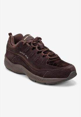 Women's The Romy Walking Sneaker by Easy Spirit in Brown Suede (Size 10 M)