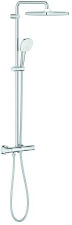 Grohe Tempesta 250 Duschsystem Cube 26689001 Thermostatbatterie für die Wandmontage, chrom