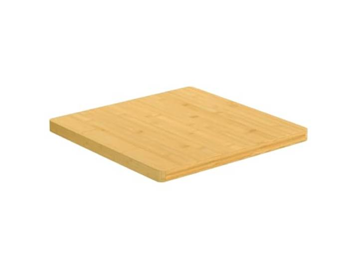 KLGBNCVE Bambus Tischplatte 60x60x2,5 cm, Rund Massivholz, Abgerundete Kanten, Lackierte Oberfläche, Für Couchtisch, Beistelltisch, Bartisch