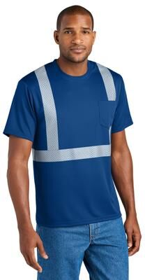 CornerStone CS206 Men's Enhanced Visibility Segmented Tape Top in Royal Blue size 5XL   Polyester