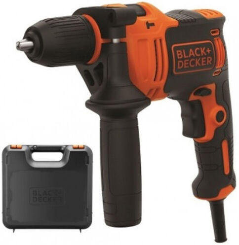 BLACK &amp; DECKER Black &amp;amp; Decker BEH710K-QS Perceuse visseuse a percussion (23,3Nm/710W), coffret