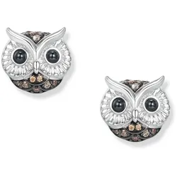 Seinerzeit SZA-2990-119 Damen-Ohrringe Silber Ohrstecker Merlin Eule