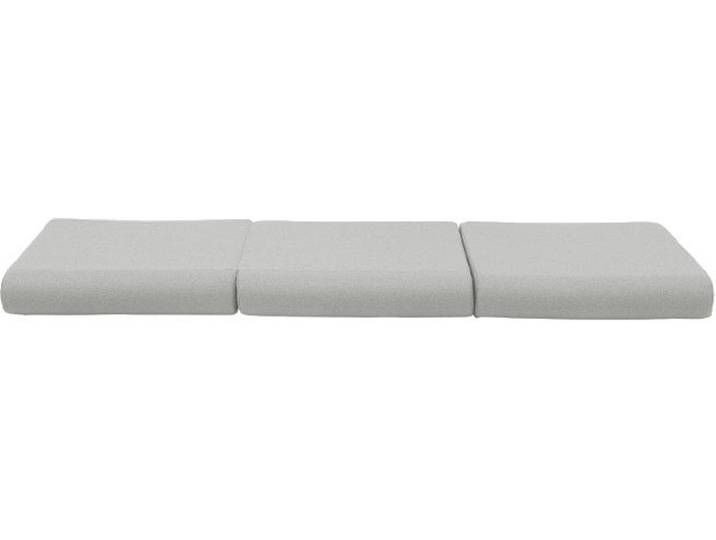 Softline Hocker Bingo Filz hellgrau/Aluminium, Designer Michiel van der Kley, 65x12x65 cm