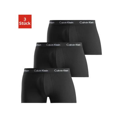 Trunk "Trunk 3 PACK", Herren, Gr. XL, 3 Stk., schwarz, Obermaterial: 95% Baumwolle, 5% Elasthan, CALVIN KLEIN UNDERWEAR, Unterhosen, mit Logo-Stretchbund