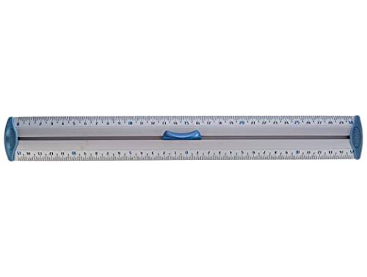 Maped 30cm aluminium liniaal (2-zijdige schaal en bescherm systeem)