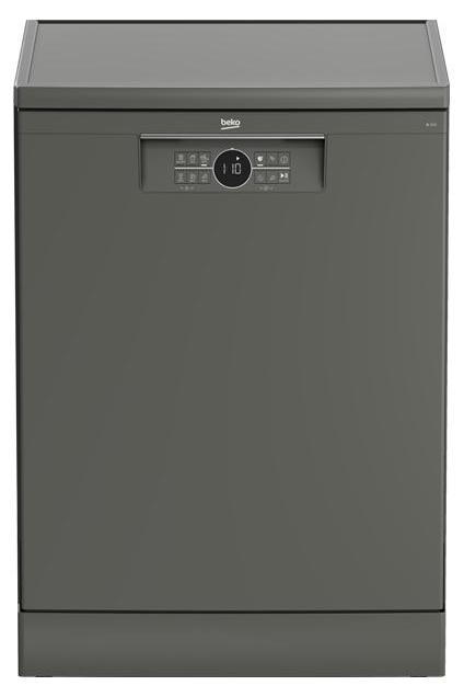 Beko bPRO 500 BDFN26560GP, Freistehend, Standardgröße (60 cm), Grau, Schwarz, LED, Grau