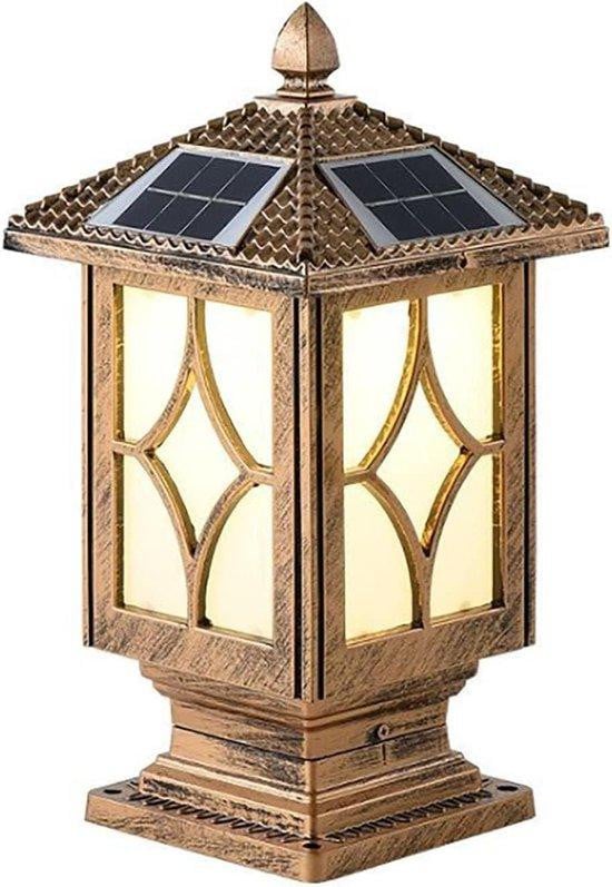 WAN LED Buitenlamp met Bewegingssensor en Solar - Zwart Aluminium Tuinverlichting