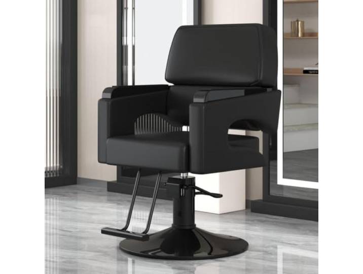 Dalumian Friseurstuhl/Barber-Stuhl, Styling-Stuhl für Friseure Metallgestell, hochelastischer Schaumstoff & PU-Leder, um 360° drehbar, höhenverstellbar(E)
