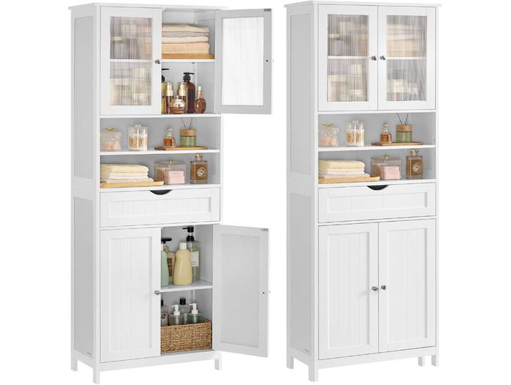 Badezimmerschrank mit Schublade und verstellbaren Ablagen