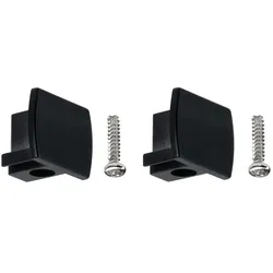 Paulmann URail Universal-Endkappen, 2er Pack , Kunststoff, Schwarz matt PAUL-96961