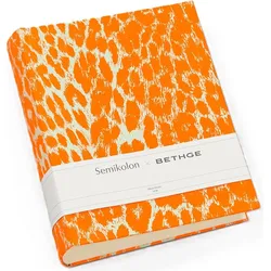 Bethge x Semikolon Leopard Fotoalbum 24,5 x 30,5 cm, orange