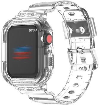 Everyday Crate Armor TPU Apple Watch Ultra Band Rugged Protective Replacement Strap For Apple Watch transparent