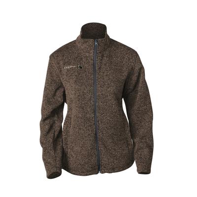 Strickfleecejacke DEPROC ACTIVE "ELKFORD WOMEN", Damen, Gr. 48 (XL), braun (cappuccino), Fleece, 100% Polyester, regular fit hüftbedeckend, mit Gummizug, Jacken Sportbekleidung Outdoorbekleidung Fleecejacke Übergangsjacke, auch in Großen Größen...