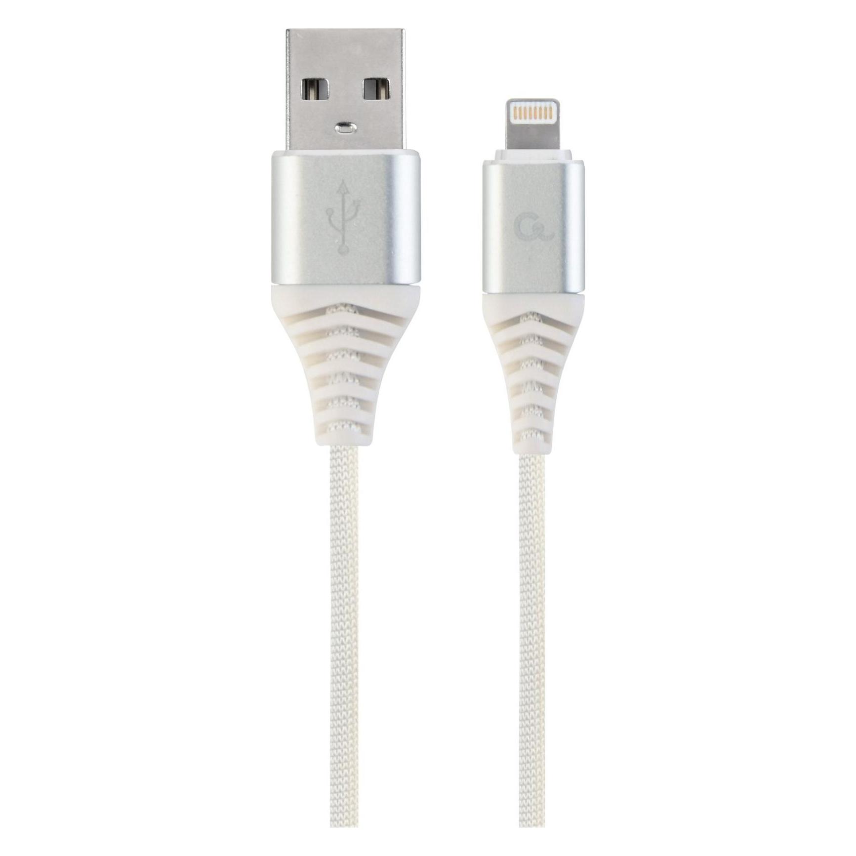 Gembird CC-USB2B-AMLM-2M-BW2 Lightning-Kabel Silber (2 m, USB 2.0) (CC-USB2B-AMLM-2M-BW2)