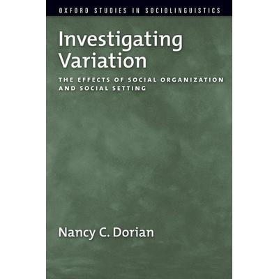 Investigating Variation, Taschenbuch von Nancy C. Dorian, Oxford University Press, 978-0-19-538592-2