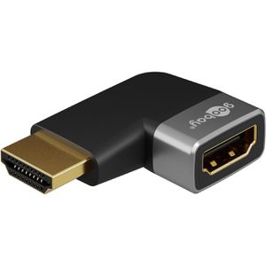 Goobay HDMI-Adapter 72010 90 Grad gewinkelt, HDMI A Buchse / HDMI A Stecker, seitlich