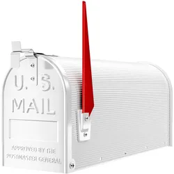 Wiltec, Briefkasten, US Mailbox 180x220x480mm Briefkasten amerikanisch Fahne Stahl (18 x 22 x 48 cm)