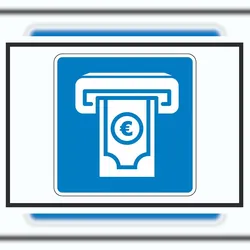 HB-Druck Geldautomat Schild mit Symbol A1 (594x841mm)