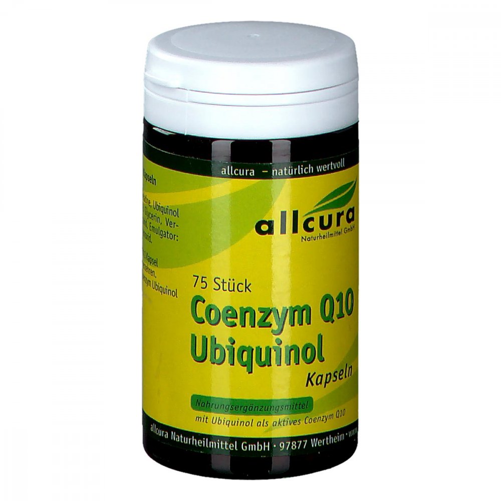 allcura Naturheilmittel GmbH Coenzym Q10 Ubiquinol 100 mg Kapseln 14045064