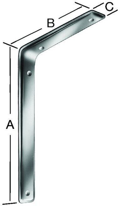 VORMANN Console L315xP200mm, 3F acier, revêtement plastique (000165315W)