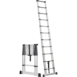 Berger Telescopix Soft Close Teleskopleiter 3,2 Meter Silber