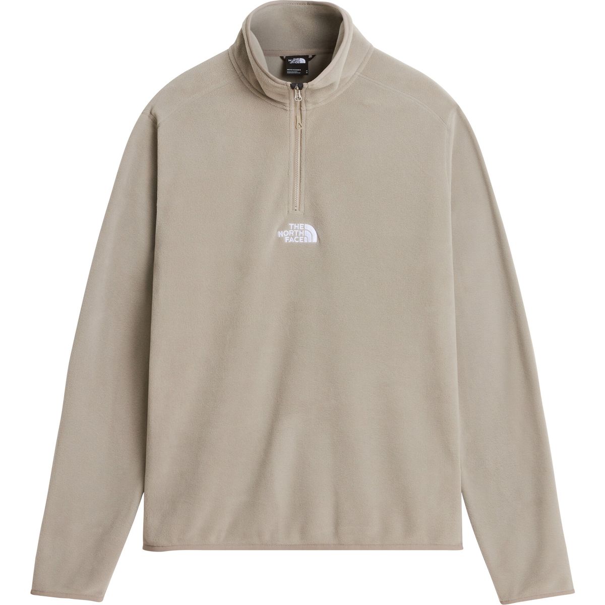 The North Face Mens Glacier 1/4 Zip - Embroidered Logo stone slab (2MB) L NF0A8HRW2MB-L
