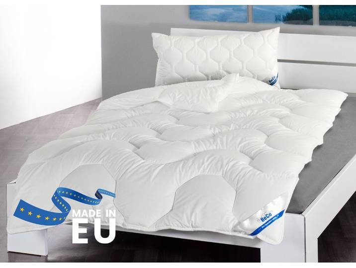 Kunstfaserbettdecke BECO Wellness XXL, kuschelig dicke Winterdecken , weiss (weiß), B:155cm L:220cm, Bezug: 100% Baumwolle. Füllung: 100% Polyester, Bettdecken, Kunstfaserbettdecke, in den Grössen 135x200 6 155x220 cm. Hergestellt in EU