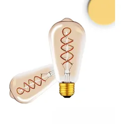ISOLED LED Deko-Filament Birnenform VINTAGE LINE EDISONBULB ST64, E27, 4W 2200K 200lm 360°, CRi 85, schaltbar, Amber klar ISO-115075