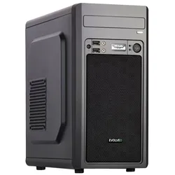 Evolveo M2, case mATX (Mini-ATX), PC Gehäuse, Schwarz