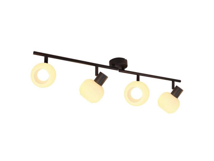 Nettlife Deckenstrahler Lichtenberger 4-flammig 70/10/16.5cm, Schwarz, Metall, E14, 10x16.5x70 cm, Lampen & Leuchten, Innenbeleuchtung, Spots & Strahler, Deckenspots