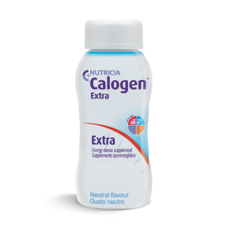 DANONE NUTRICIA SpA SOC.BEN. Calogen Extra Fragola Senza Glutine 200ml - Integratore Iperlipidico per Pazienti con Bisogni Energetici Elevati
