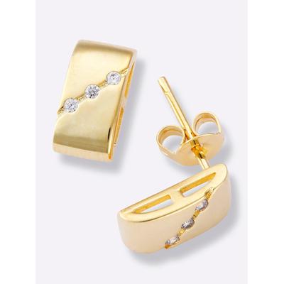 Paar Ohrstecker LADY, gold (silberfarben), Ohrringe, Damen