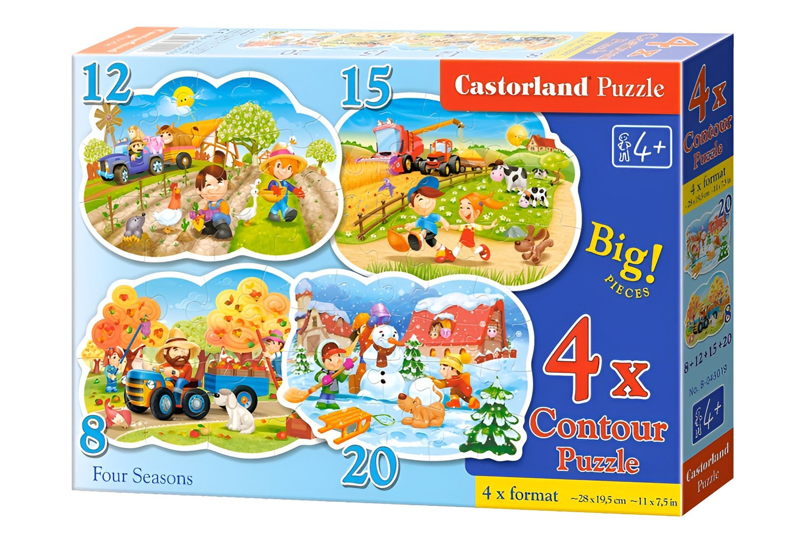 Castorland Puzzel 4-in-1 De Vier Seizoenen