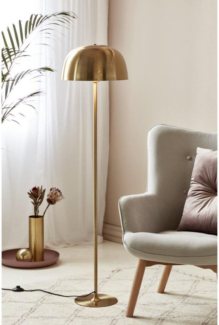 Nordlux 140 H cm Traditional Floor Lamp Brass 140cm H X 36cm W X 38cm D