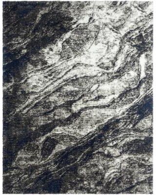 KALATY Zenith Abstract Shag Grey Area Rug