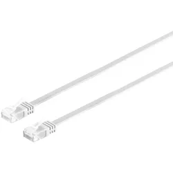 Patchkabel Cat. 6 flach, U/UTP, weiß, 15m