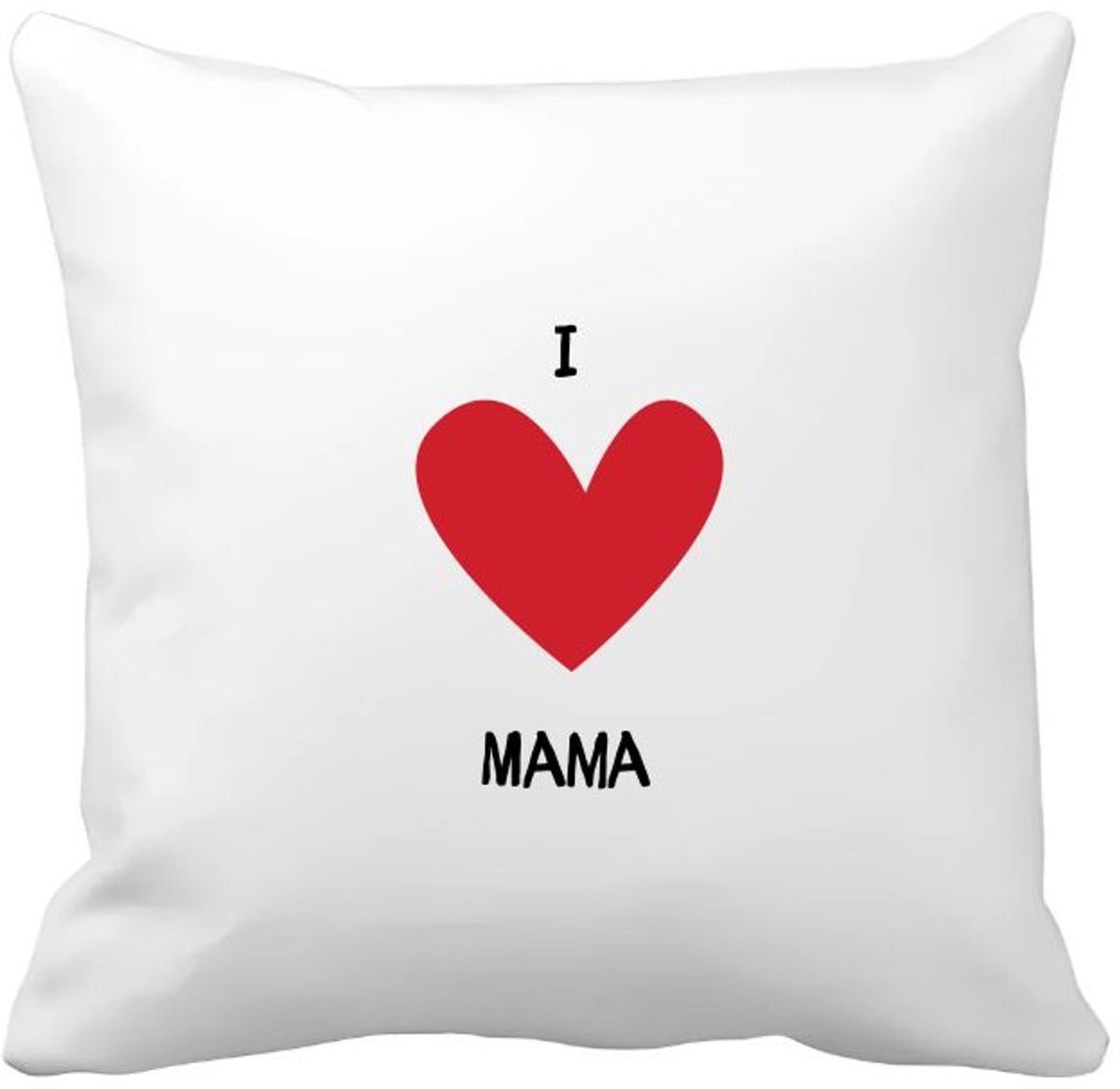 Akyol i love mama kussenhoes met hartje voor moeder