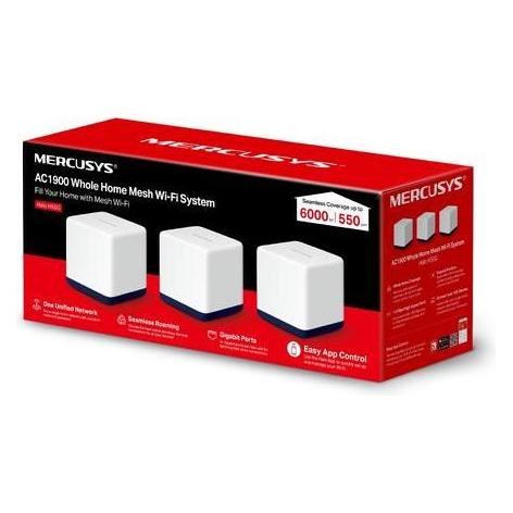 Mercusys Halo H50G (3-pack) AC1900 Whole Home Mesh Wi-Fi System (Halo H50G(3-pack))