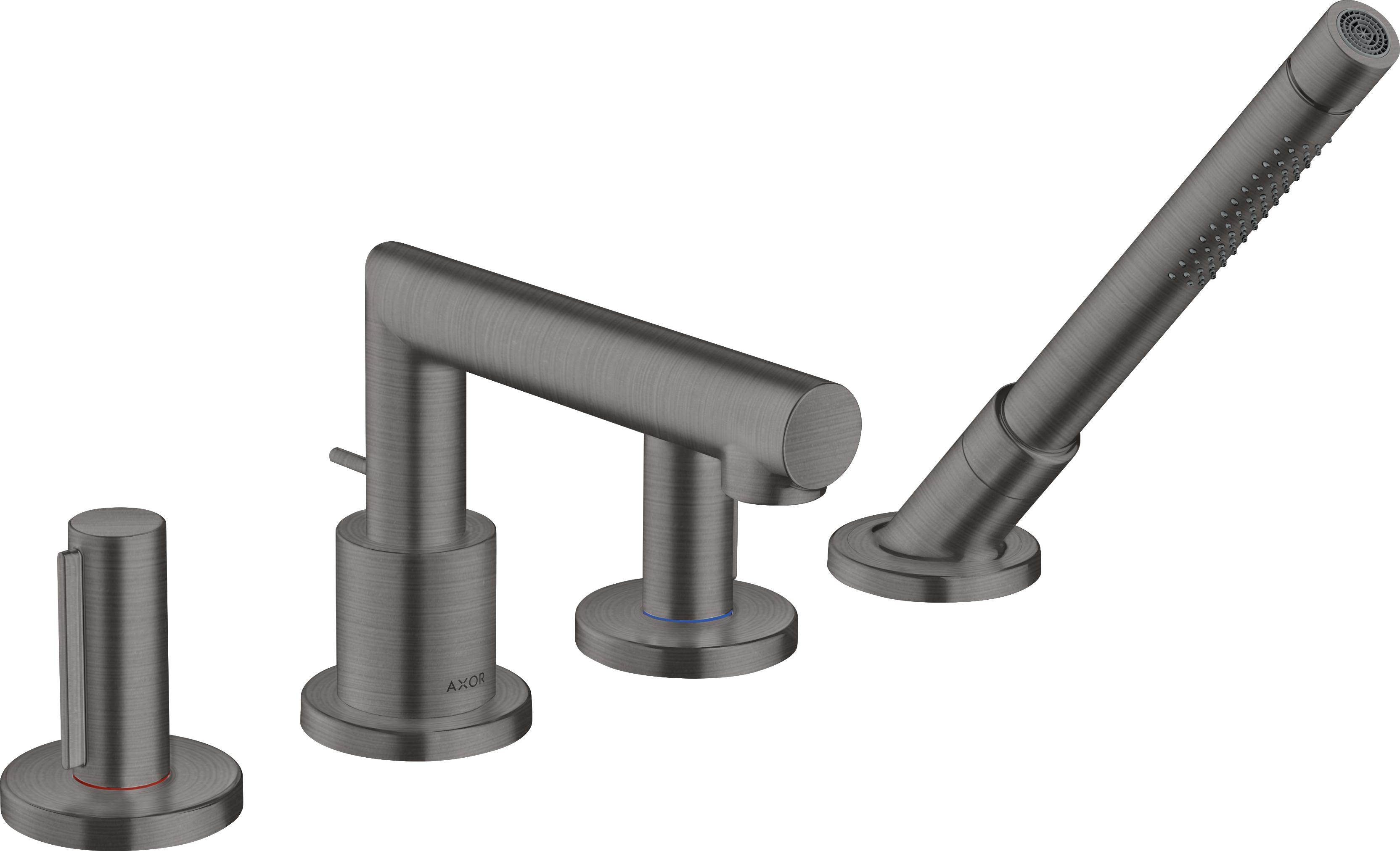 hansgrohe Fertigmontageset Axor Uno 4-L-BW-Rand-Arm, m Zerogr, brush. bla vc