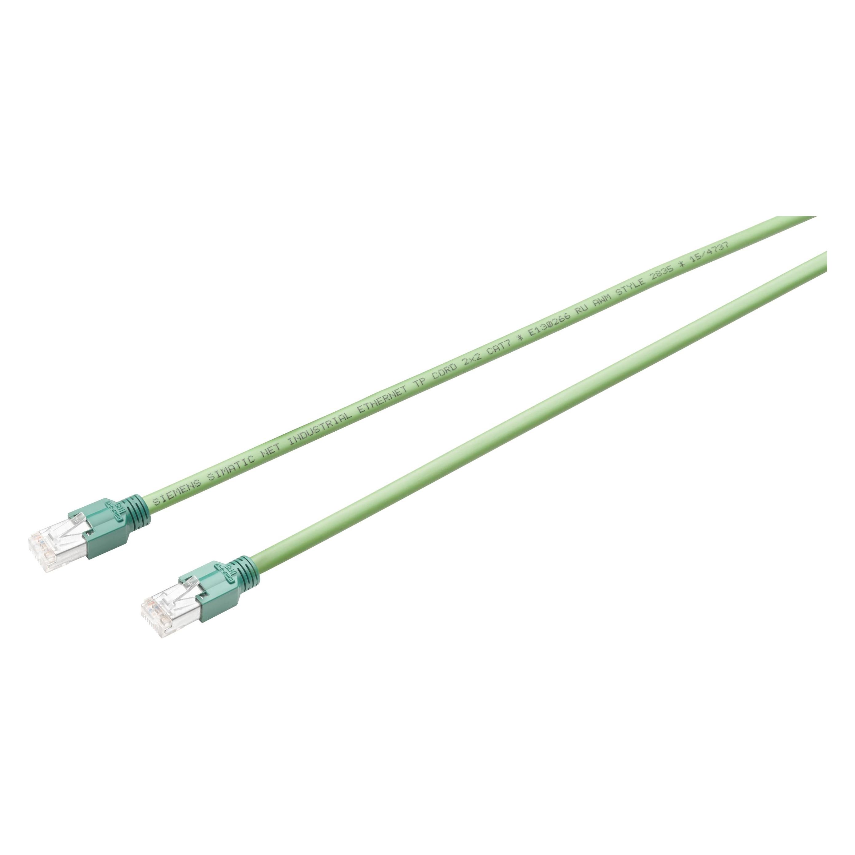 Siemens Industrial-EtherNet-Kabel RJ45-RJ45, 1m 6XV (CAT7, 1 m) (6XV18502GH10)