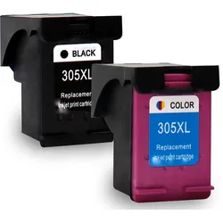 2er Set Gigao Tinte für DeskJet Plus 4120 Druckerpatronen wiederbefüllt DeskJet Plus 4120 Drucker 305XL, 6ZD17AE, 6ZA94AE